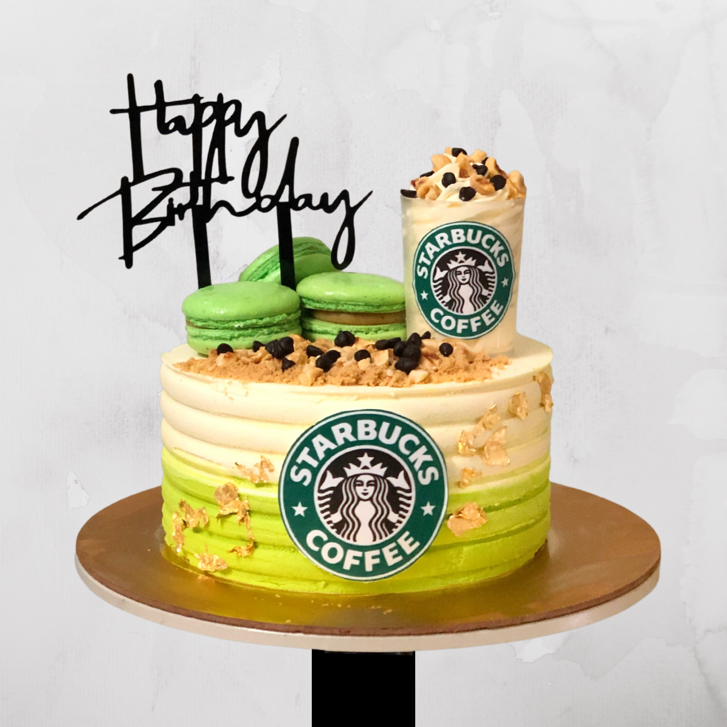 Starbucks Coffee Theme Cake